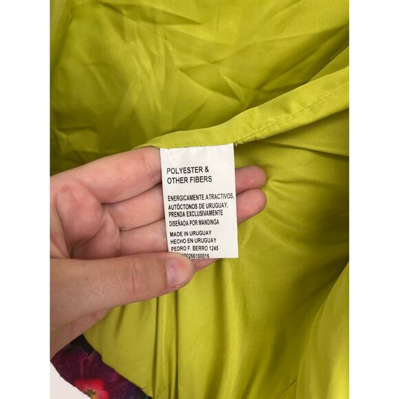 Lisa Says Gah Mandinga Floral Graphic Print Colorful Puffer Crop Vest - Medium - Picture 8 of 10